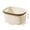 Beige, variant on Portable Bathroom Organizer Basket with Handle, Drainage Holes, Versatile Shower and Laundry Storage Bin for Bathroom, Dorm, Gym