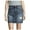 Blue - denim, variant on Calvin Klein Womens Distressed A-line Skirt, Blue, 29