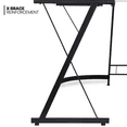 thumbnail image 3 of MoNiBloom L Shaped Corner Gaming Desk, Computer Writing Office Table with Monitor Stand, Workstation for Home Office, White, 3 of 11