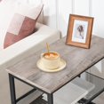 thumbnail image 6 of Side Table, 3-Tier Narrow End Table, Nightstand with 2 Flat or Slant Adjustable Shelves for Small Spaces, Hallway, Living Room, Bedroom, Sturdy, Easy Assembly, Greige and Black, 6 of 16