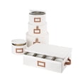 thumbnail image 1 of Contenedores de almacenamiento StorageWorks China, carcasa rígida, paquete de 5, color beige, 1 of 8