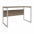 thumbnail image 1 of Pemberly Row 48W x 24D Computer Table Desk in Modern Hickory - Engineered Wood, 1 of 13