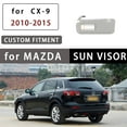 thumbnail image 2 of Left Driver Side Car Sun Visor With Makeup Mirror For Mazda CX-9‌ 2010-2015 With Light, Replacement OEM TDY1-69-320-light grey, 2 of 6