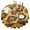 Yellow And Brown, variant on Yellow Leopard Pattern Round Tablecloth 60"x60",Wrinkle Wipeable Table Cloth for Kitchen Dining Room Picnic Patio Party