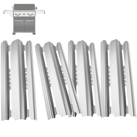 BBQration 4-Pack 15 7/8" Grill Heat Shield Plates Replacement Parts for Broil Mate, Broil King Baron, Huntington Barbecue Gas Grills, BBQ H