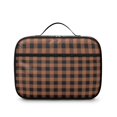 thumbnail image 2 of Brown and Black Checkered Pattern Insulated Lunch Bag Teens,Bento School Lunch Bag for Teens for Work,Picnic or Travel 10.6x7.7x4.3 Inches,12 Can Capacity, 2 of 6