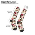 thumbnail image 3 of Bingfone Compression Socks for Women and Men Long Socks for Running Athletic Cycling Nurse-Guitar Skull rock, 3 of 8