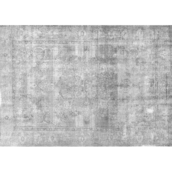 Ahgly Company Indoor Rectangle Persian Gray Traditional Area Rugs, 2' x 3'