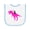White and Light Blue, variant on Inktastic Princess Riding Her T-rex Baby Terry Cloth Bib