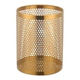thumbnail image 1 of Toystoory El cubo de basura de metal dorado añade un toque de elegancia a la habitación. Bote de basura dorado de metal de gran capacidad. Suministros de limpieza para el hogar Oro, 1 of 6