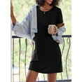 thumbnail image 5 of Avidlove 2 Pack Women Nightgowns Sleapwear Short Sleeve Sleepshirt Soft Sleepdress Casual Pajama Dress S-XXL, 5 of 7