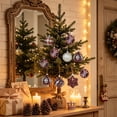 thumbnail image 5 of 6-Pack Assorted Christmas Tree Balls Ornaments Set, Shatterproof Plastic Painted Baubles for Xmas Holiday Party Tree Hanging Decor Accent, 5 of 6