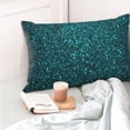 thumbnail image 4 of Balery teal sparkling Funda de Cojín Estampada, Regalos para Mujeres, Regalos de Amor para Ella, Regalos para Novia o Esposa, Funda de Almohada-20"x30", 4 of 6