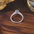 thumbnail image 5 of 10K White Gold Oval Shape Moissanite Cubic Zirconia Engagement Ring for Women, 5 of 5