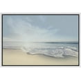 thumbnail image 3 of PixonSign Framed Canvas Print Wall Art Sunrise Over Beach Horizon Ocean Photography Nautical Scenic Nature Wall Decor for Living Room Bedroom Office - 24"x36" White, 3 of 5