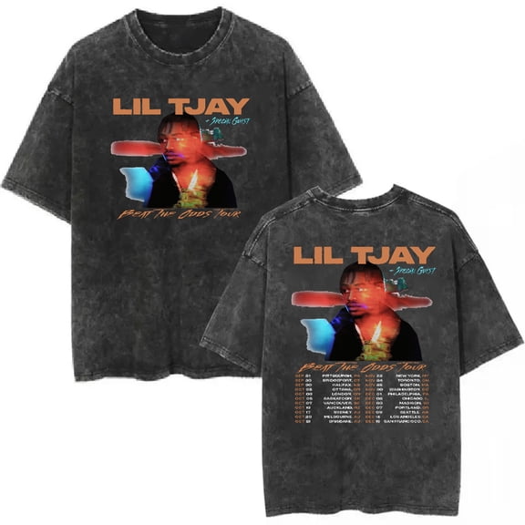 Lil Tjay Tshirt Short Sleeve T-shirts Men Women Streetwear Casual Unisex Fashion Harajuku