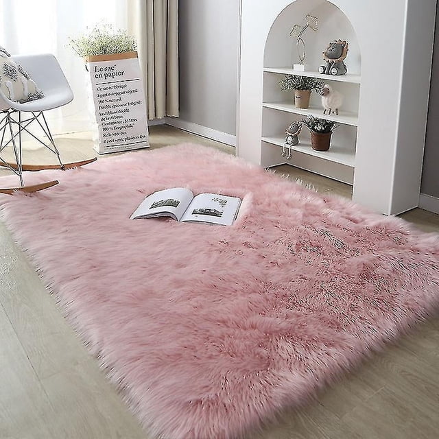 Thick Carpet Soft Sheepskin For Living Room Plush Rug Bedroom Faux Fur Wool Fluffy Floor Carpets Window Bedside Home Decor Rugs