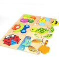 thumbnail image 2 of Rompecabezas para niños pequeños, rompecabezas de animales de madera para niñas de 1, 2 y 3 años, niños pequeños, juguetes educativos preescolares, regalos para colores y formas, aprendizaje de habil, 2 of 5