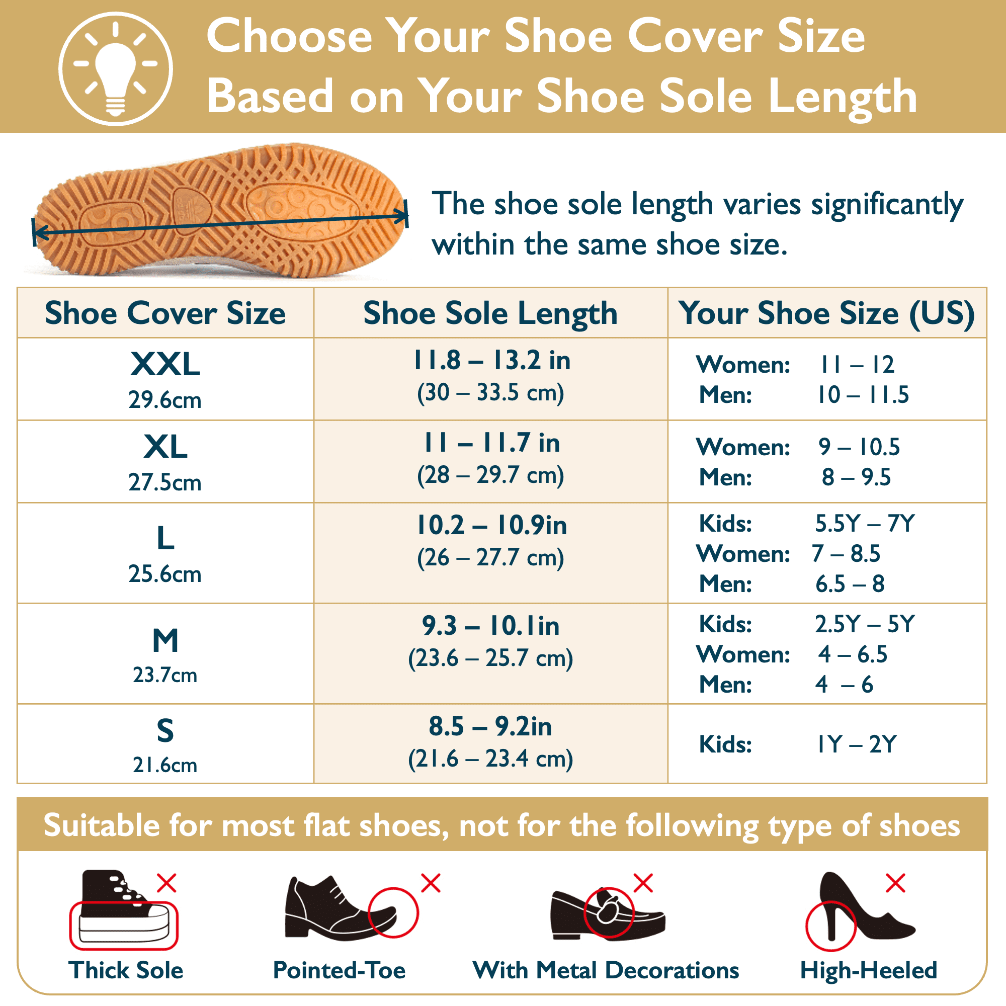 ComfiTime Waterproof Shoe Covers - Shoe Covers for Rain, Non-Slip TPE Rubber Material Stronger than Silicone, Durable and Reusable Shoe Protectors Covers for Men, Women and Kids Indoor/Outdoor