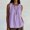 Purple, variant on MOJOGO Tie Shoulder Tops for Women Crewneck Sleeveless Tees Drawstring Neckline Tank Top Casual Summer Party Outfits