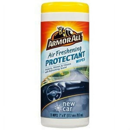 Armor All New Car Scent Air Freshening Car Protectant Wipes, 25 Count 1 Pack