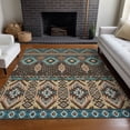 thumbnail image 6 of Addison Rugs Chantille Indoor/Outdoor Transitional Aztec Brown Machine Washable Rectangle Rug, 10' x 14', 6 of 8