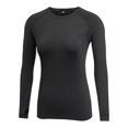 thumbnail image 1 of Guardurnaity Camiseta con cuello redondo, ropa interior térmica básica, camisetas cálidas de manga larga, camiseta transpirable, ropa térmica Prendas para la parte del cuerpo Negro SG, 1 of 6