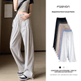 thumbnail image 2 of Pantalones cargo casuales de estilo japonés de cintura alta y pierna recta para mujer, versión delgada de verano 2024, pantalones de montaña pequeños, 2 of 5