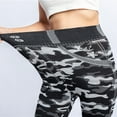 thumbnail image 3 of Aloohaidyvio Pants ,Womens Sexy Camouflage Imitation Leggings Elastic Slim Breathable Capris, 3 of 6