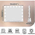 thumbnail image 4 of Hollywood 15 LED Lighted Makeup Mirror Light - 3 Adjustable Lights - USB Rechargeable - - White - 58 x 46 cm (Only light bulbs), 4 of 4