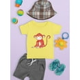 thumbnail image 3 of Monkey Sitting T-Shirt Infant -Image by Shutterstock,  12 Months, 3 of 4