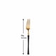 thumbnail image 1 of Juego de cubiertos mate, tenedores dorados, cucharas, cuchillos, cubiertos de acero inoxidable dorado, conjunto de cubiertos con tenedor para pastel Fivean unisex, 1 of 2