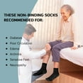 thumbnail image 7 of LOFIR Diabetic Socks for Women,Above Ankle Loose Top Non-Binding Comfort Wide Calf Socks for Sensitive Feet, 5 Pairs Sizes 6-9, 7 of 7