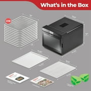 Magic Mill Premium Dehydrator Machine with 10 XL Stainless Steel Trays, Extra Large Capacity Food Dehydrator for Home Kitchen Countertop Use