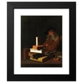 thumbnail image 2 of Constantin Verhout 12x14 Black Modern Framed Museum Art Print Titled - The Sleeping Student (1663), 2 of 5