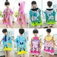 thumbnail image 2 of LNKOO Soft Cotton Hooded Towel Poncho for Kids Bath Pool Beach Swim Boys Girls Cover-up Cape, 2-7 Years Old Bath Robe, 2 of 7