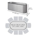 thumbnail image 3 of Outsunny 6 x 2 x 2 ft Galvanized Raised Garden Bed, Silver, 3 of 10