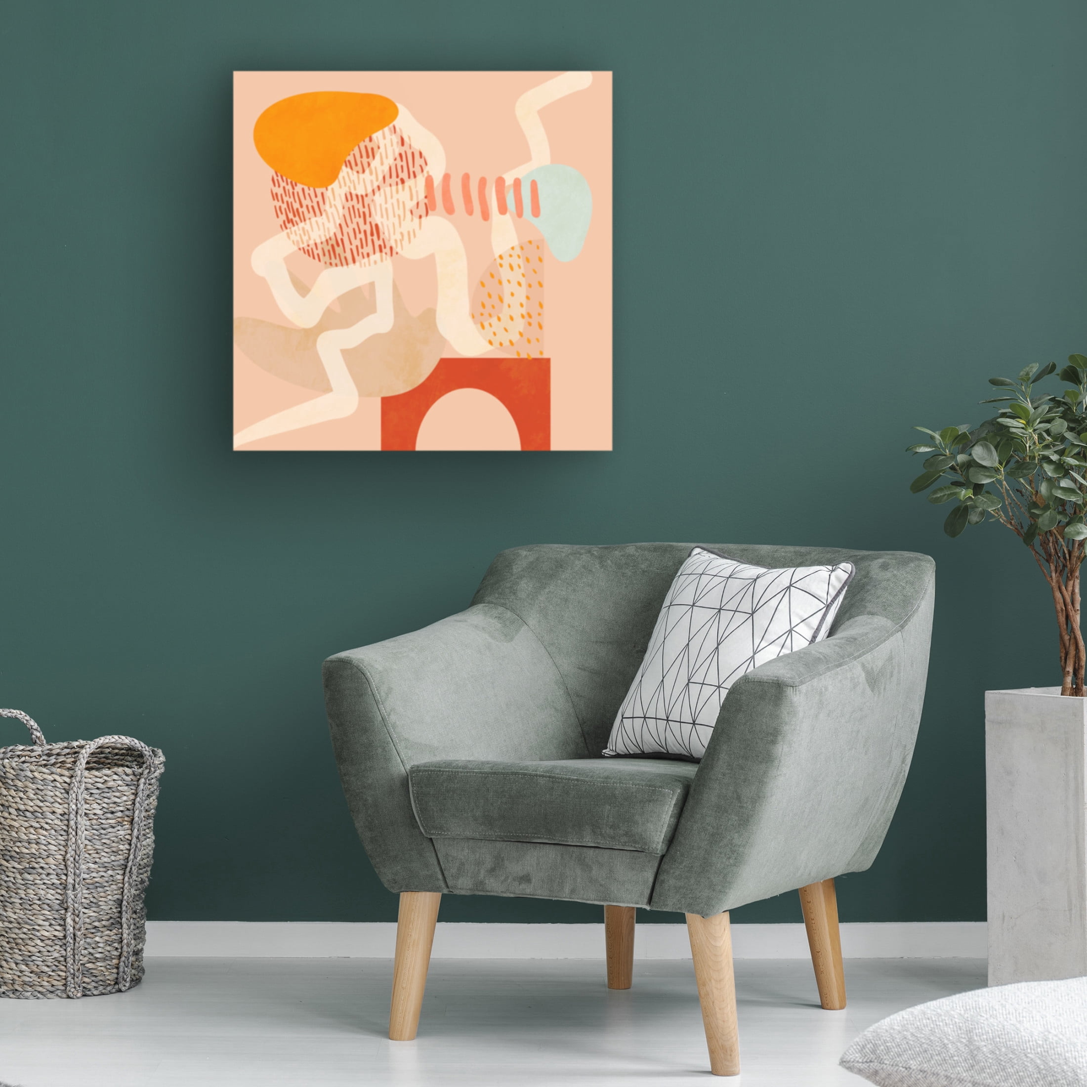 Trademark Fine Art Ana Rut Bre Shapes Play New3 Canvas Wall Art