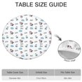 thumbnail image 6 of White Cow Milk Jar Cloud Pattern Round Fitted Tablecloth with Elastic Edge,Dining Table Cover Waterproof,Outdoor Round Tablecloth for Camping,Dining,Indoor and Outdoor, 6 of 7