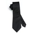 thumbnail image 4 of HISDERN Mens Ties Plaid Tie and Pocket Square Set Classic Woven Formal Checkered Neckties & Handkerchief, 4 of 6