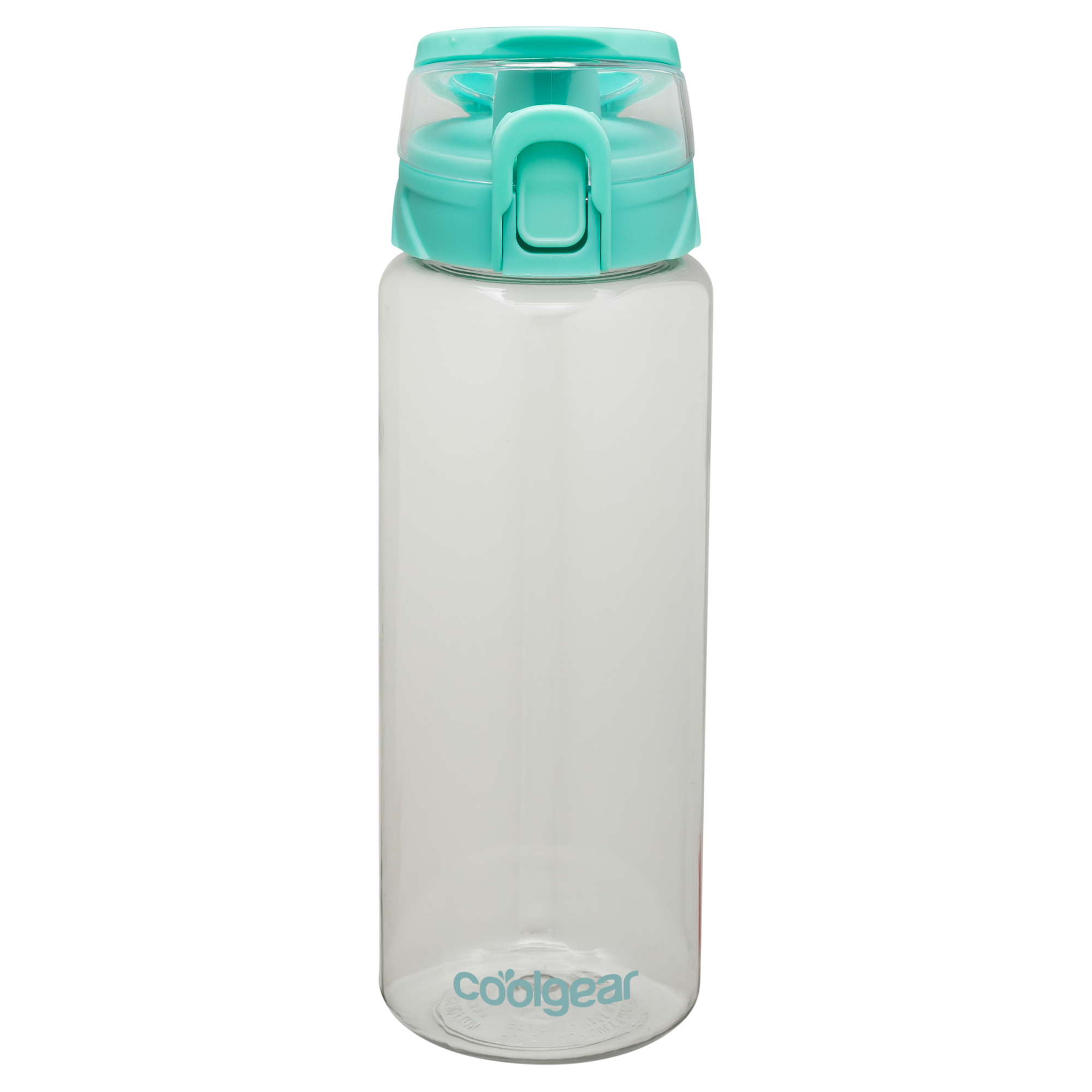Cool Gear 3-Pack Tritan Plastic 32 oz Cylinder Water Bottle with Halo Top Lid | Dishwasher Safe, Leakproof, Shatter-Resistant Water Bottle With Easy Carry Loop | Green Tea Pack