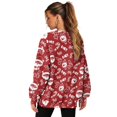 thumbnail image 2 of HELLHERO Xmas Snowmen Print Women Oversized Sweatshirt Warm Crewneck Sweater with Pocket Long Sleeve Winter Pullover Tops Size M, 2 of 7