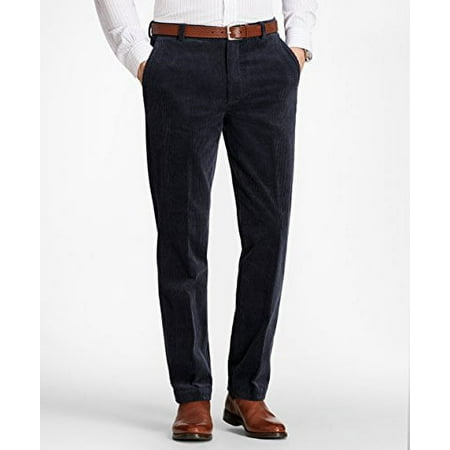 New Brooks Brothers Mens Clark Fit Wide Wale Stretch Navy Blue Corduroys (32x30)