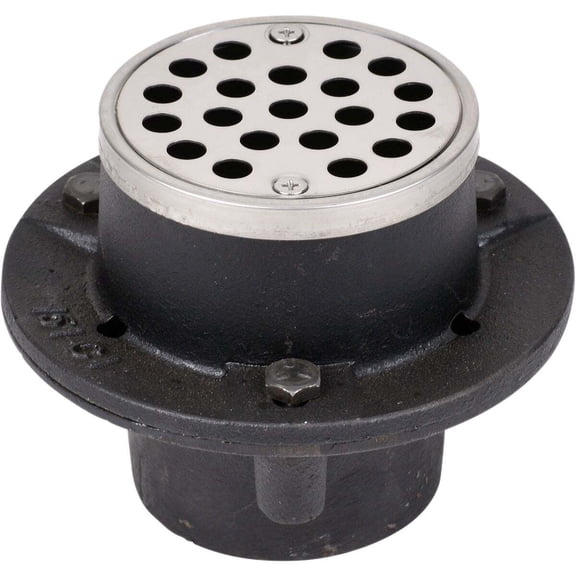 Oatey 151 Series No-Calk Shower Drain - Cast Iron, Anti-Clogging - 2 In.