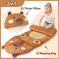 thumbnail image 4 of Saco de dormir iPlay iLearn Plush Capybara para niños de 1 a 8 años, 4 of 7