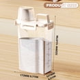 thumbnail image 3 of Household Laundry Storage Bucket Large And Small Sizes Plastic With Lid With Handle Ring, 3 of 6