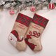 thumbnail image 4 of Cateissary Medias decorativas para árbol de Navidad, calcetines bordados con apliques navideños de rejilla roja, bolsa de costura exquisita, recuerdos de Kits de decoración para fiestas Papá Noel Cateissary HA069964-01, 4 of 6