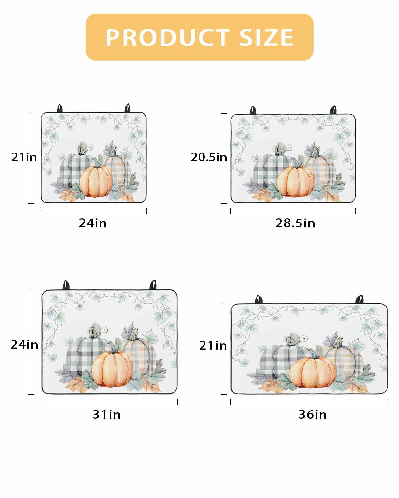 Large Induction Cooktop Protector Mat Fall Pumpkins Stove Top Covers for Electric Stove, Thanksgiving Country Maple Leaf Plant Decorative Stove Burner Cover Mats, Glass Top Stove Cover