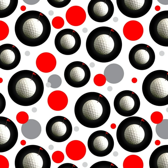 Golf Ball Moon Flag Golfing Premium Gift Wrap Wrapping Paper Roll