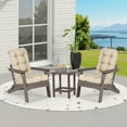 thumbnail image 2 of Aoodor Outdoor Adirondack Chair Cushion Set, 49x20.5x5 inch Tufted Patio Rocking Chair Cushions, Set of 2, Light Brown, 2 of 9
